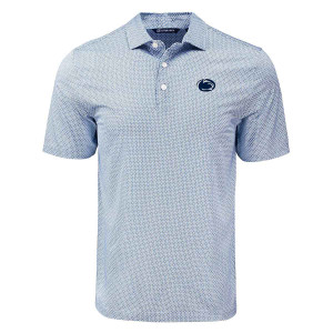Cutter & Buck polo with diamond dot pattern and Penn State Athletic Logo